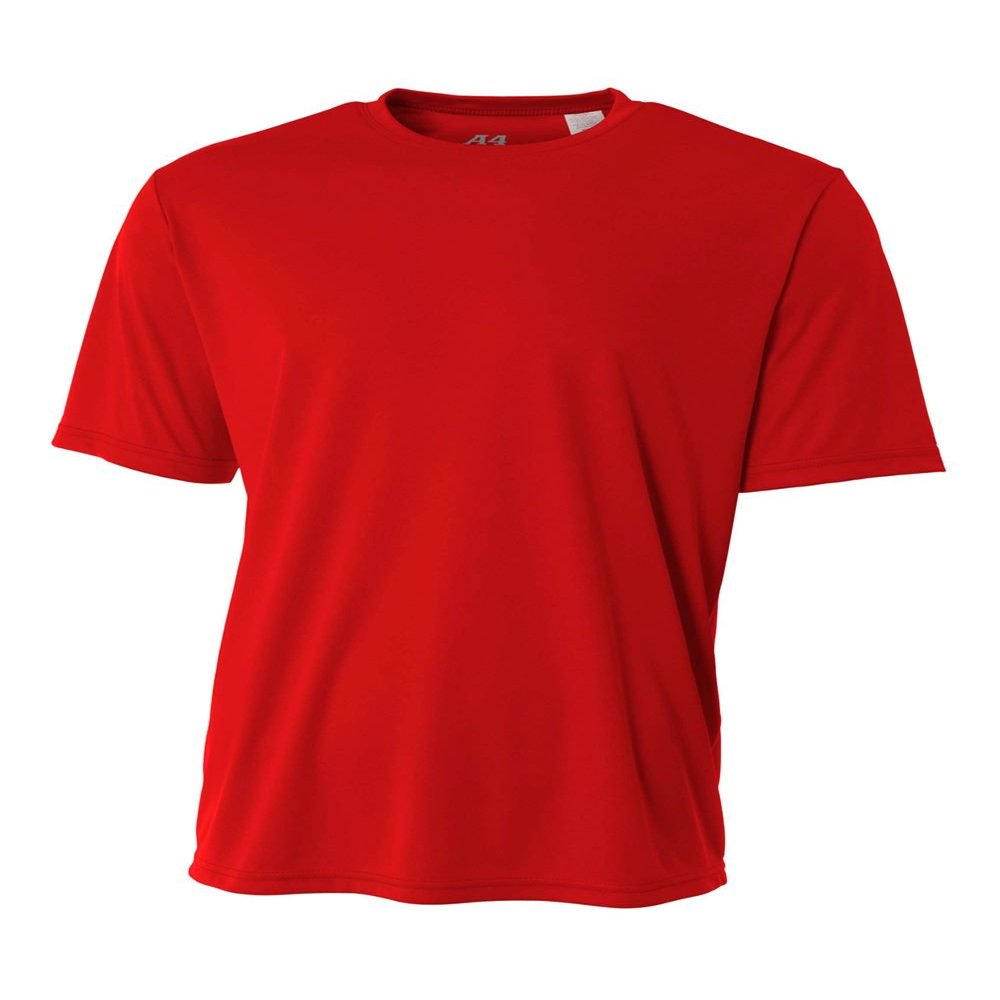 Authentic Sports Shop Red Adult 2X Short Sleeve Wicking Cool & Comfortable Shirt/Undershirt