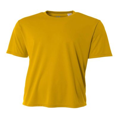 Authentic Sports Shop Gold Adult 3X Short Sleeve Wicking Cool & Comfortable Shirt/Undershirt