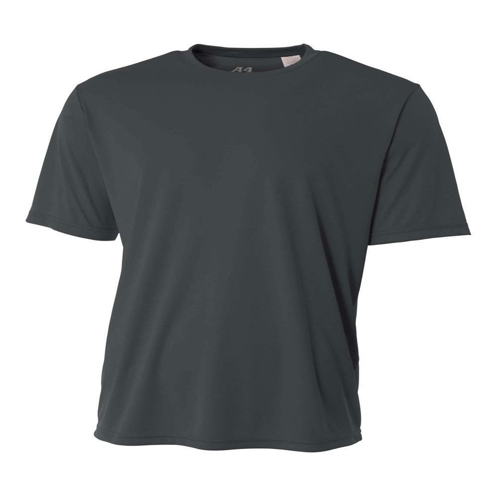 Authentic Sports Shop Graphite Adult 2X Short Sleeve Wicking Cool & Comfortable Shirt/Undershirt
