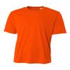 Authentic Sports Shop Safety Orange Adult 4X Short Sleeve Wicking Cool & Comfortable Shirt/Undershirt