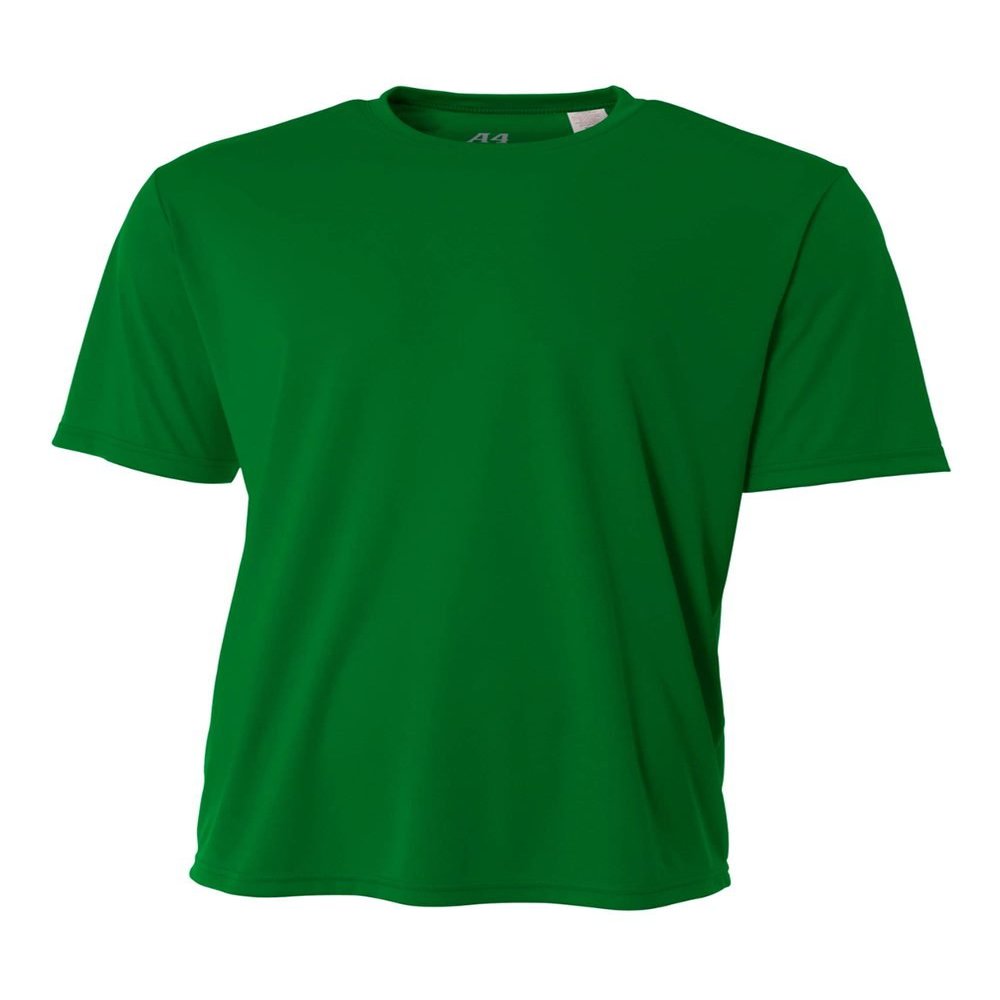 Authentic Sports Shop Kelly Green Adult 2X Short Sleeve Wicking Cool & Comfortable Shirt/Undershirt