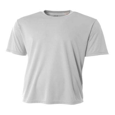 Authentic Sports Shop Silver Adult 3X Short Sleeve Wicking Cool & Comfortable Shirt/Undershirt