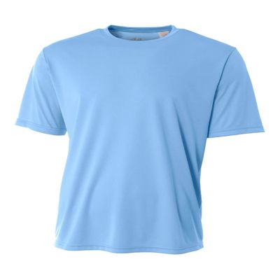 Authentic Sports Shop Light Colubmbia Blue Adult 2X Short Sleeve Wicking Cool & Comfortable Shirt/Undershirt