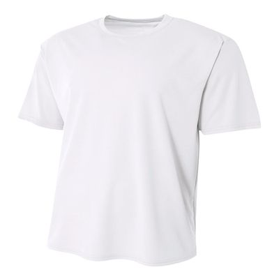 Authentic Sports Shop White Adult 4X Short Sleeve Wicking Cool & Comfortable Shirt/Undershirt