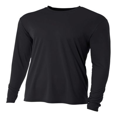 Authentic Sports Shop Black Adult Small Long Sleeve Wicking Cool & Comfortable Shirt/Undershirt