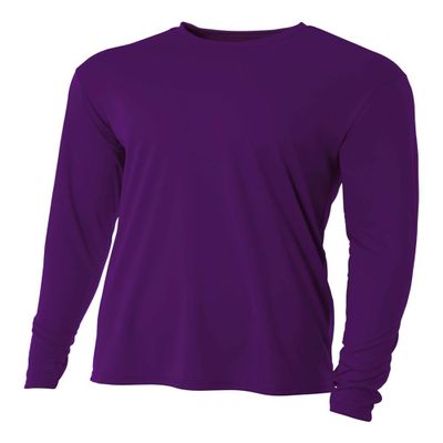 Authentic Sports Shop Purple Adult Small Long Sleeve Wicking Cool & Comfortable Shirt/Undershirt