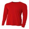 Authentic Sports Shop Red Adult Large Long Sleeve Wicking Cool & Comfortable Shirt/Undershirt view 1