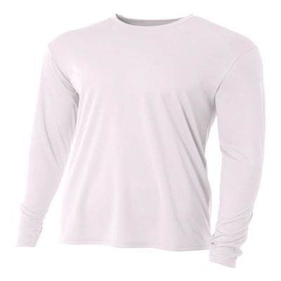 Authentic Sports Shop White Adult Small Long Sleeve Wicking Cool & Comfortable Shirt/Undershirt