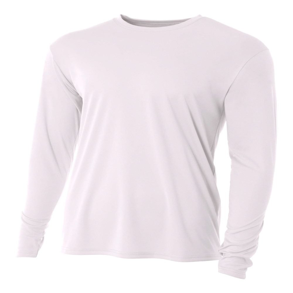 Authentic Sports Shop White Adult Small Long Sleeve Wicking Cool & Comfortable Shirt/Undershirt