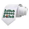 TOOLOUD Home Sweet Home - Arizona - Cactus and State Flag Printed White Neck Tie view 1