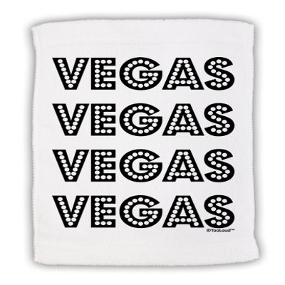 TOOLOUD Vegas - Vegas Style Show Lights Micro Terry Sport Towel 11" x 18"