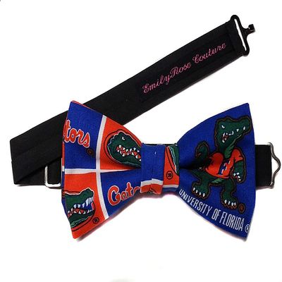 EmilyRose Couture Men's Sports Theme Bow Ties-cowboys, Lions, Gators, Hurricanes, Michigan, Bulls (6-12 Year Olds, University of Florida Gators)