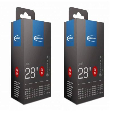 2 x Schwalbe 28" / 700c Inner Tubes 700x35c with Presta Valves,Black