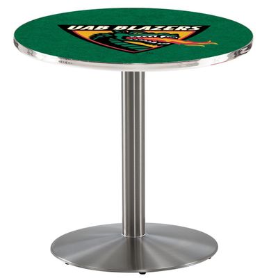 HBS L214-42" Stainless Steel UAB Pub Table by Holland Bar Stool Co.