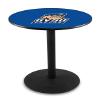 HBS L214-36" Black Wrinkle Grand Valley State Pub Table by Holland Bar Stool Co. view 1