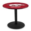 HBS L214-42" Black Wrinkle Arkansas Pub Table by Holland Bar Stool Co.