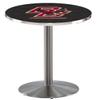 HBS L214-42" Stainless Steel Boston College Pub Table by Holland Bar Stool Co.