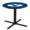 HBS L211-36" Black Wrinkle Brigham Young Pub Table by Holland Bar Stool Co. view 1
