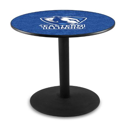 HBS L214-42" Black Wrinkle Eastern Illinois Pub Table by Holland Bar Stool Co.