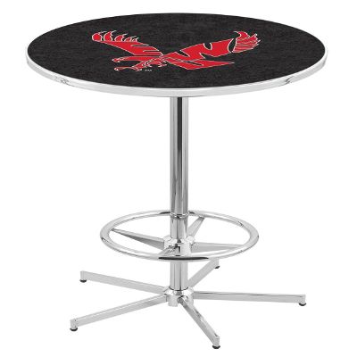 HBS L216-42" Chrome Eastern Washington Pub Table by Holland Bar Stool Co.