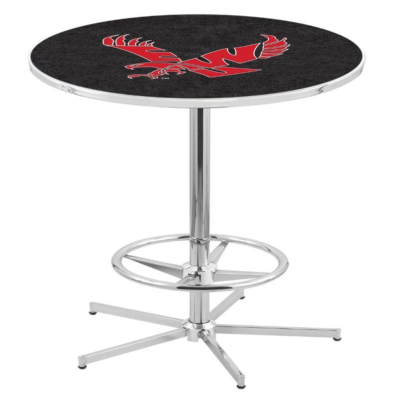 HBS L216-42" Chrome Eastern Washington Pub Table by Holland Bar Stool Co.