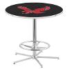 HBS L216-42" Chrome Eastern Washington Pub Table by Holland Bar Stool Co. view 1