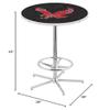 HBS L216-42" Chrome Eastern Washington Pub Table by Holland Bar Stool Co. view 2