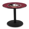 L214-36" Black Wrinkle Florida State (Head) Pub Table by Holland Bar Stool Co. view 1