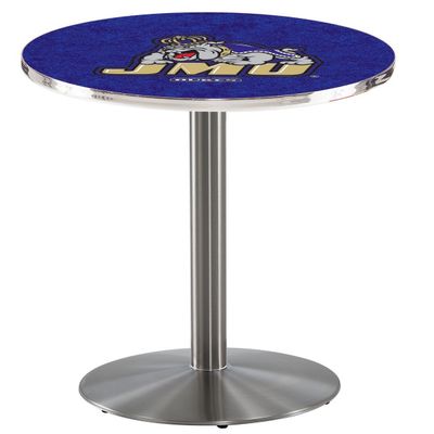 HBS L214-36" Stainless Steel James Madison Pub Table by Holland Bar Stool Co.