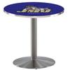 HBS L214-36" Stainless Steel James Madison Pub Table by Holland Bar Stool Co.