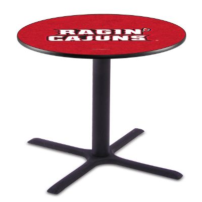 HBS L211-36" Black Wrinkle Louisiana-Lafayette Pub Table by Holland Bar Stool Co.