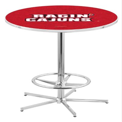 HBS L216-42" Chrome Louisiana-Lafayette Pub Table by Holland Bar Stool Co.