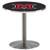 HBS L214-42" Stainless Steel Miami (OH) Pub Table by Holland Bar Stool Co.