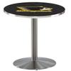 Holland Bar Stool Co. L214-36" Stainless Steel Michigan Tech Pub Table view 1