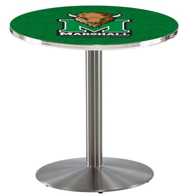 HBS L214-42" Stainless Steel Marshall Pub Table by Holland Bar Stool Co.