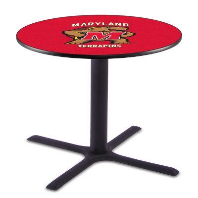HBS L211-36" Black Wrinkle Maryland Pub Table by Holland Bar Stool Co.
