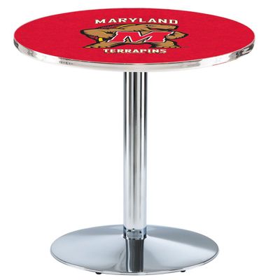 HBS L214-36" Chrome Maryland Pub Table by Holland Bar Stool Co.