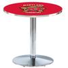 HBS L214-36" Chrome Maryland Pub Table by Holland Bar Stool Co. view 1