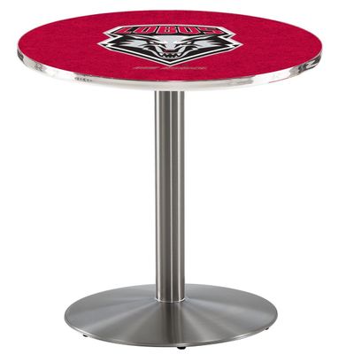 HBS L214-36" Stainless Steel New Mexico Pub Table by Holland Bar Stool Co.