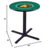 HBS L211-42" Black Wrinkle Northern Michigan Pub Table by Holland Bar Stool Co. view 2