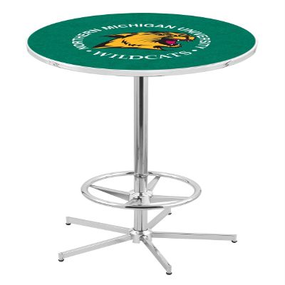 HBS L216-42" Chrome Northern Michigan Pub Table by Holland Bar Stool Co.
