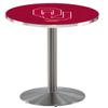 HBS L214-42" Stainless Steel Oklahoma Pub Table by Holland Bar Stool Co.