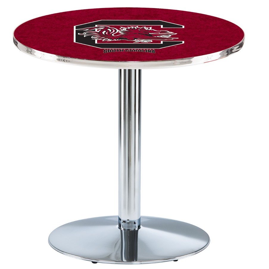 HBS L214-42" Chrome South Carolina Pub Table by Holland Bar Stool Co.