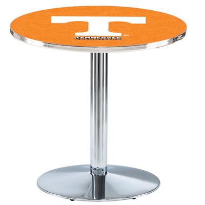 HBS L214-42" Chrome Tennessee Pub Table by Holland Bar Stool Co.