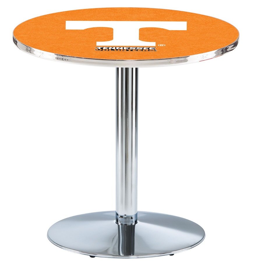HBS L214-42" Chrome Tennessee Pub Table by Holland Bar Stool Co.
