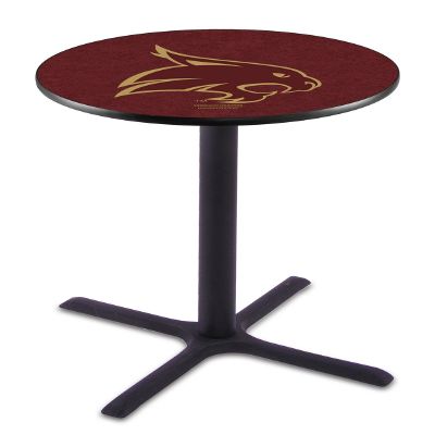 HBS L211-36" Black Wrinkle Texas State Pub Table by Holland Bar Stool Co.