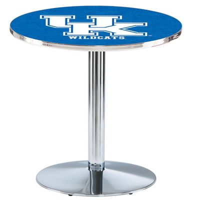 HBS L214-42" Chrome Kentucky UK Pub Table by Holland Bar Stool Co.
