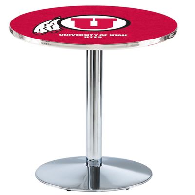 HBS L214-36" Chrome Utah Pub Table by Holland Bar Stool Co.