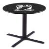 HBS L211-36" Black Wrinkle POW/MIA Pub Table by Holland Bar Stool Co. view 1