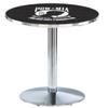 HBS L214-36" Chrome POW/MIA Pub Table by Holland Bar Stool Co. view 1